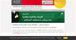 Desktop Screenshot of iso9001poradenstvo.sk